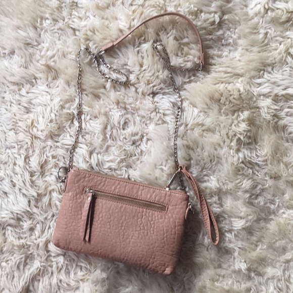 Madison West Handbags - Madison west crossbody purse tan silver